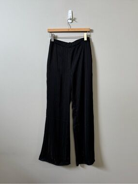 Lovers + Friends black sheer pinstripe trouser pants 💜